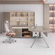 Light luxury boss desk, simple and modern president manager desk, supervisor office office desk and chair combination computer desk 1.6 meters manager desk
