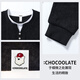 CHOCOOLATE it fake two-piece Henry collar sweatshirt men's 2025 autumn and winter new casual sweater top black M recommended 90Jin Jin equals 0.5kg -110Jin Jin equals 0.5kg
