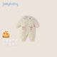 JELLYBABY Fully Printed Floral Antibacterial Newborn Onesies 25 New Winter Girls Cotton Clothing Romper Baby Baby Apricot 66cm