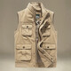 2025 Men's Loose Large Size Multi-Pocket Workwear Waistcoat Photography Fishing Pure Cotton Spring and Autumn Armor 9856 Army Green M M Weight 125 Jin Jin is equal to less than 0.5 kg