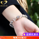 Gernoman Meet Collection Brazilian White Crystal Bracelet Women's Diamond Surface White Crystal Bead Smoky Purple Jade Bracelet Beads 10mm
