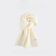 MUJE unprinted Korean version autumn and winter soft knitted wool scarf for men and women, versatile and warm, solid color gift trend for students, off-white