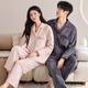 Cat couple pajamas winter island velvet thickened warm heat storage plus velvet coral velvet home clothes 89071 M