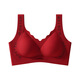 Modal Zodiac Year Red Underwear Ladies Set Gathered 2026 Year of the Horse Bride Wedding Seamless Bra Gift Box Set Letter Style Single Set + Gift Box + Socks L 100-115Jin Jin is equal to 0.5 kg