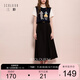 Sancai 2025 winter new style waist long skirt skirt brushed A-line skirt large hem skirt M