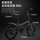 Forever Flagship Store Folding Bicycle Adult Women's Transmission Bicycle Men's Folding Bike for Commuting to Work Ferris Gray Transmission Integrated Wheel 22 Inches