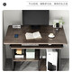 Computer desk desktop home desk bookshelf integrated table simple small apartment desk student bedroom study table main picture black walnut color 60CM