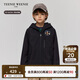 Teenie Weenie Kids three-proof bear children's clothing 25 new spring and autumn casual jacket for boys and girls black 150cm