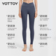 Yottoy Cloud Pants 5.0 Nude Yoga Pants Women's High Waist Hip Lift Pilates Suit Breathable Suit Cloud Series 5.0-Kidney Bean Green (Nude Sunscreen) S Recommended 44-50kg