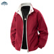 Dingfengbaoluo jacket double-sided men's autumn trendy solid color loose and versatile lazy lapel casual jacket XZE29 burgundy M