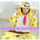 Sunayue SpongeBob SquarePants pajamas, the same style for male and female couples in autumn and winter, one-piece pajamas that can be worn outside, warm and cute home clothes, SpongeBob SquarePants straps style thickened S Height 145-155