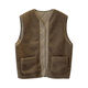 Hengyuanxiang autumn and winter reversible lamb velvet vest for women, versatile outer wear, warm and slim waistcoat, Korean style fashion jacket and vest for women, khaki M recommended 85-100Jin Jin equals 0.5 kg