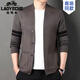 Classic Car (LAOYECHE) Men's Long Sleeve Knitted Cardigan Spring and Autumn New Cardigan Young and Middle-aged Casual Fashion Loose Jacket Camel XL 175 Suitable for 135-150 Jin Jin equals 0.5 kg