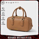 Сумки Bugatti (BUGATTI) женские роскошные сумки 2025 новая женская сумка через плечо сумка Boston подарок жене на день рождения и юбилей, золотисто-коричневая подарочная коробка
