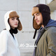 Mr DUCK Australian fur one-piece lamb hair ear protection thunder cap for men and women retro corduroy flight hat Northeast winter travel adobe brown (thickened to keep warm and cold-proof)-MW366172 M (suitable for 55-57cm head circumference)