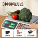Deli Electronic Scale Pricing Scale Commercial Small Platform Scale 30kg Accurate Kilogram Weighing Vegetable Weighing Stall Kilogram Platform Scale Upgraded Extra Large Buttons Flat Plate - Triple Power Supply Long Battery Life