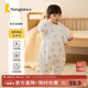 Tongtai infant sleeping bag autumn and winter quilted baby one-piece pajamas pure cotton children's thickened anti-kick quilt anti-jump blue owl 73cm