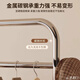 Small craftsman floor-standing coat rack movable bedroom living room multi-functional clothes drying rack double layer length 80cm