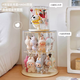 Yusenyi Labubu-free transparent rotating doll labubu plush cloth pendant display stand with installation storage box doll figure with top cover-no top cover (upgraded heightening and enlarged model) no installation required and ready to use out of the box
