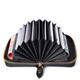 Pers Denton Herrenkartenbeutel Multi-Card-Orgelkarten-Clip-Gutschein-Brieftasche Schwarz und Gelb