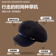 Tokishima beret autumn and winter hat black Japanese retro literary style octagonal female peaked cap female octagonal hat literary sense black one size