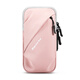Running mobile phone arm bag, outdoor mobile phone bag, universal arm strap for men and women, sports mobile phone arm cover, pink and white
