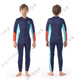 TLXT children's swimsuit girls and boys thickened warm and cold-proof one-piece long-sleeved winter swimsuit surfing wetsuit dark blue men's one-piece long-sleeved trousers size 6 115-128cm 18-25kg