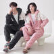 Victoria's style new autumn and winter thickened flannel couple pajamas for one man and one woman for women warm coral velvet home wear set 152 couple M female + male L