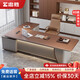 Office Furniture Light Luxury Boss Desk Office Simple Modern Manager Desk E0 Class Environmentally Friendly Boss Desk 1.8 Meter Boss Desk Model B-No Light