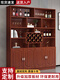Yusenyi wine cabinet against the wall living room home red wine storage cabinet modern simple wine cabinet sideboard integrated entrance cabinet customization 140 long European style door 3 doors gray white double door