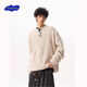 SWAMP AREA American Henry collar sweater for men in autumn and winter new style lazy high-end sweater top jacket light apricot trendy best-selling model M 160-170CM 95-110Jin Jin equals 0.5 kg