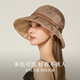 Shanghai Story 2025 Summer New Sun Protection Hat Women's Sun Protection Hat Silk Breathable Fisherman Hat Gift Box Light Dream-Grey