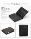 Carbon Fiber RFID Card Holder Multi-Slot Card Holder Simple Long Version Credit Card Holder Card Holder PU Black-Crazy Horse Leather