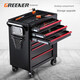 GREENER Tool Cart Tool Cabinet Iron Workshop Car Repair Drawer Cart Multi-Function Heavy-Duty Hardware Repair Box Flagship Model X72 Seven-layer Side Drawing Green and Black Model