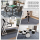 Jun Yuexi carpet room bedroom living room large area full sound insulation floor mat can be cut and thickened household sound-absorbing floor full floor gray TPE single stripe regular style 7mm 180cm*230cm