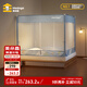 Meiduojia 25 Antibacterial Mosquito Nets, Advanced Household Anti-fall Mosquito Net Frame, Category A Maternal and Infant Grade Baby Anti-fall Sheets, All-in-one Qingfeng Blue Individual Mosquito Net, Category A Anti-fall, Details Upgrade 180cm*198cm*170cm 1.8*2m Bed
