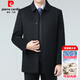 Pierre Cardin Double-sided Wool Cashmere Coat Men's Removable Down Liner Winter Middle-aged and Elderly Thick Wool Windbreaker Coat 2607 Black (Hidden Button) L (175) Size - Recommended Weight 130-145 Jin Jin is equal to 0.5 kg