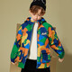 ASK JUNIOR children's clothing boys' jacket 2026 spring children's cartoon print fashion hooded jacket mountaineering jacket camouflage 130