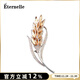 Eternelle French Eternal Temperament Wheat Ear Brooch Women's High-end Coat Accessories Pin Buckle Brooch Gift Champagne