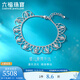 Lukfook Jewelry Platinum 950 Lace Mandarin Flower Bead CNC Craft Platinum Bracelet Price GJP0019DS 8.34g (including labor cost 1,284 yuan)