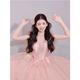 Mei Anjia Evening Dress Women's New Birthday Tutu Skirt Princess Dress Bride Wedding Toast Dress Morning Robe Art Exam Adult Ceremony Pink XL Recommended 118-125 Jin Jin equals 0.5 kg