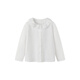 Minibala girl baby children's shirt sweet and cute lace collar plant fiber skin-friendly 2026 spring new product
