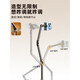 Universal pulley mobile phone holder floor-standing overhead shooting live broadcast special 2025 new wheeled movable flat multi-functional bed universal pulley three-arm - fixed height mobile phone dedicated solid thickened base +