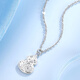 Wanfulong platinum earrings white gold PT950 pendant Fulu double gourd jewelry style birthday gift for girlfriend Ping An gourd pendant free s925 necklace 6.04g