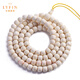 Layun jade high-pitched goods mammoth ivory 108 bracelets barrel beads Buddha beads accessories bracelet men and women Buddha beads handheld cultural toys collection 6*7 bucket beads necklace 108 Buddha beads