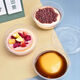 Disposable bowl tableware set thickened crystal bowl household soup bowl rice bowl ice powder bowl packed fast food bowl 500 environmentally friendly bowl (380ml) 50 pieces