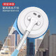 Meschute German ceiling cleaning artifact household sweeping dust sweeper roof electric mop retractable and extended can wipe 3 meters high 2 pieces of cloth light blue mop diameter 16.5cm