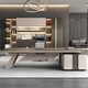 Light luxury boss desk office desk simple modern chairman president desk executive desk manager office desk and chair combination 1.8 meters boss desk
