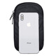New new running arm bag outdoor mobile phone bag men and women universal arm strap sports mobile phone arm sleeve wrist bag reflective black 6.5 inches