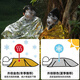 YOMO 2 pack emergency blanket thermal blanket outdoor camping emergency outdoor life-saving cold-proof thermal blanket 2.1x1.6 meters